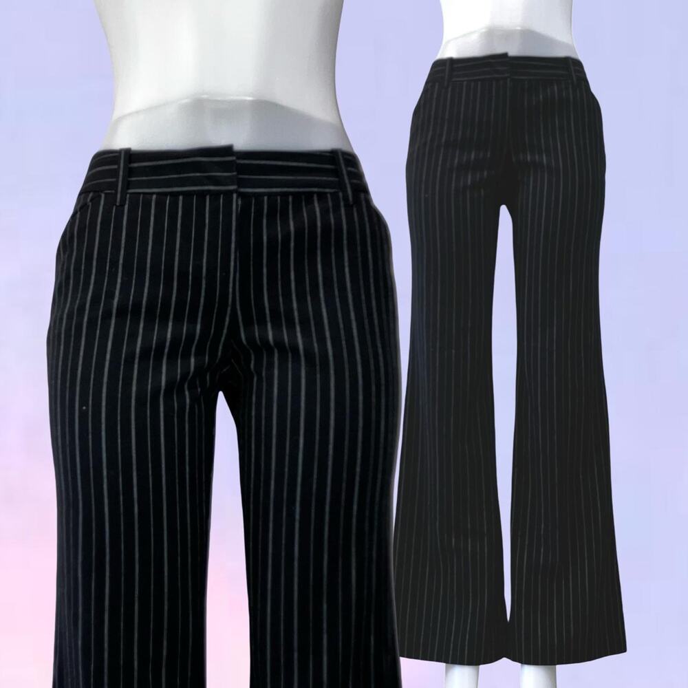 Vintage 90s y2k pinstriped flared pants